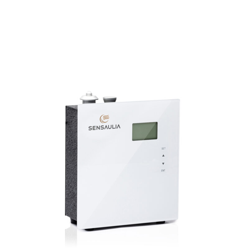 <b>Sensaulia S </b><span style="display:block">Diffuseur discret et mobile jusqu'à 450 m³</span>